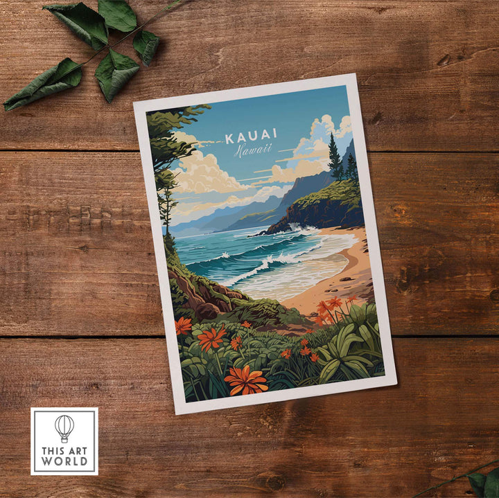 Kauai Print part of our best collection or travel posters and prints - This Art World