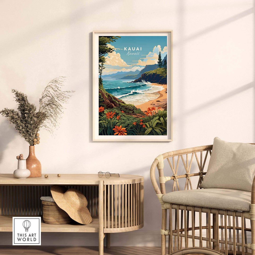 Kauai Print part of our best collection or travel posters and prints - This Art World