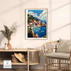 Kefalonia Art Print showcasing vibrant landscapes of Kefalonia, perfect for transforming your space into a calming oasis.