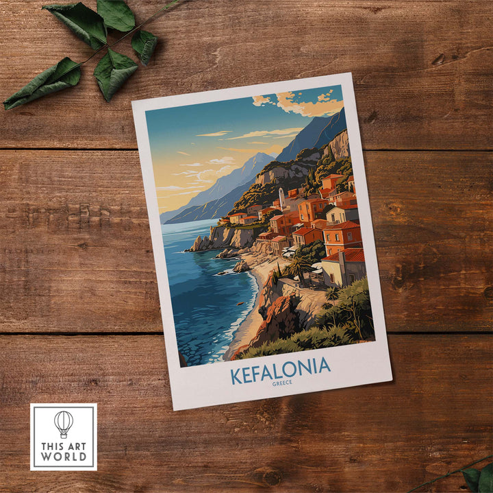 Kefalonia Poster part of our best collection or travel posters and prints - This Art World
