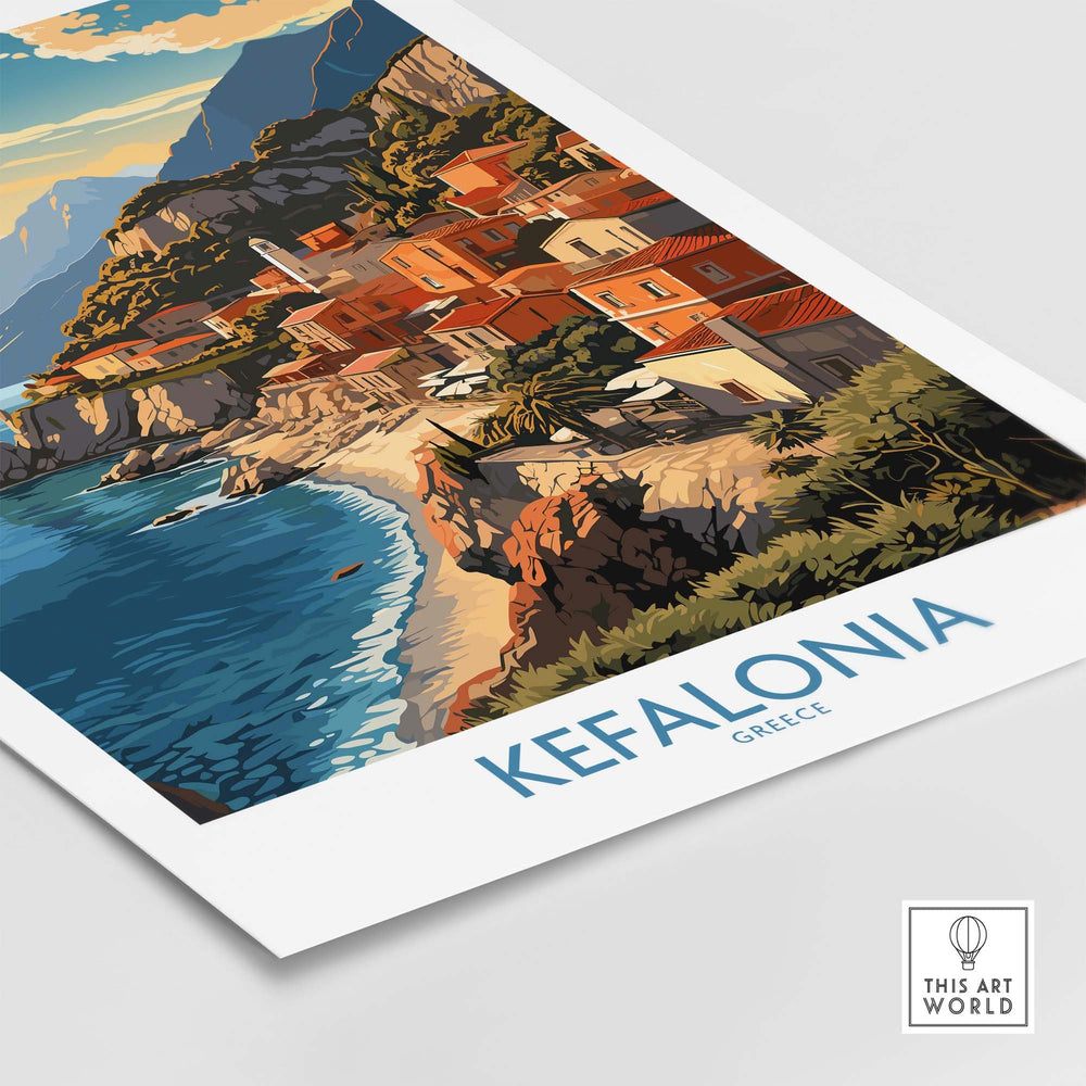 Kefalonia Poster part of our best collection or travel posters and prints - This Art World