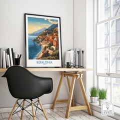 Kefalonia Poster part of our best collection or travel posters and prints - This Art World