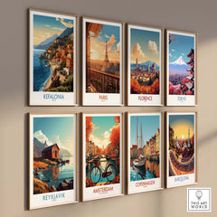Kefalonia Poster part of our best collection or travel posters and prints - This Art World