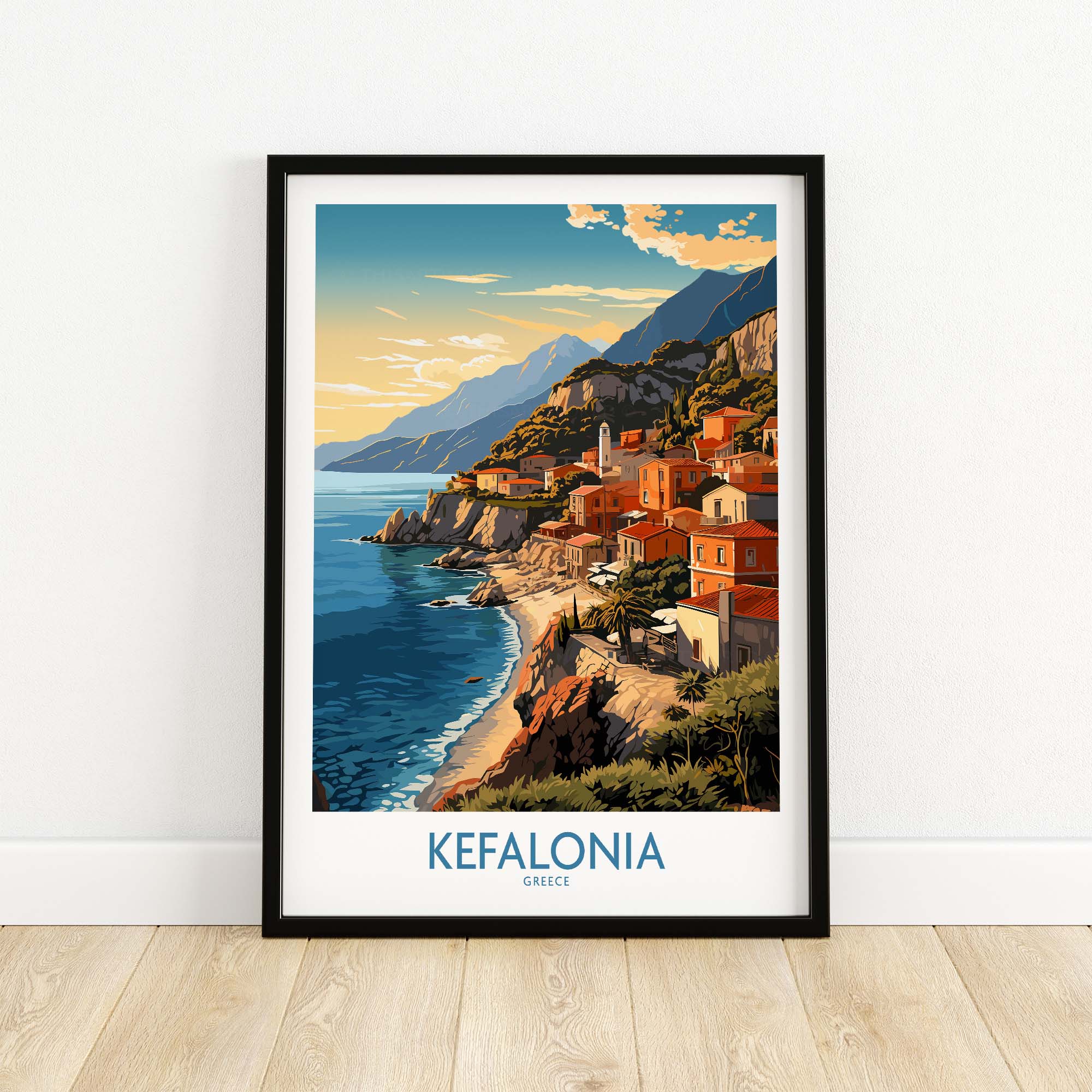 Kefalonia Poster part of our best collection or travel posters and prints - This Art World