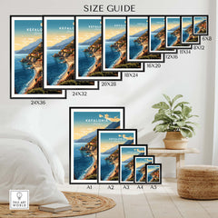 Kefalonia Print part of our best collection or travel posters and prints - This Art World