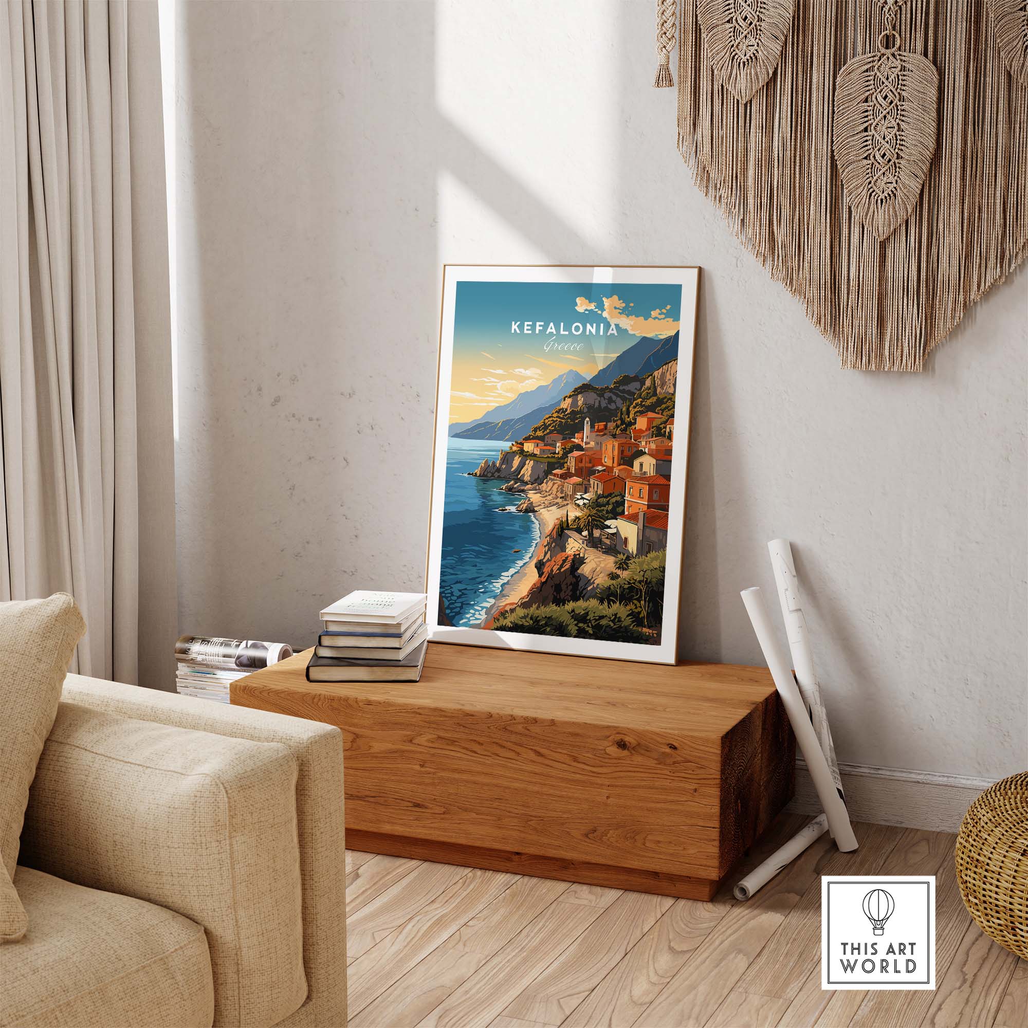 Kefalonia Print part of our best collection or travel posters and prints - This Art World