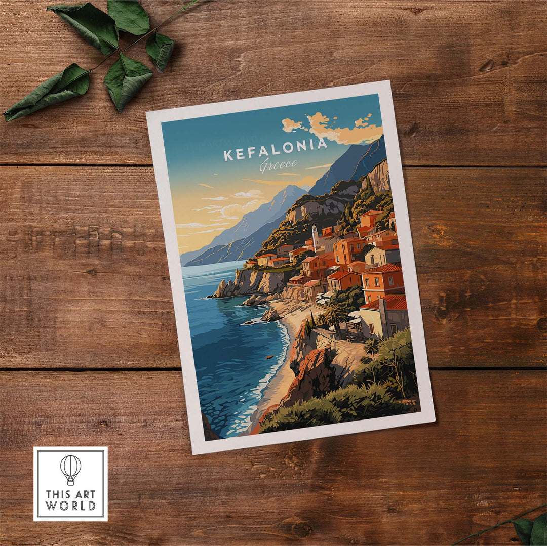 Kefalonia Print part of our best collection or travel posters and prints - This Art World