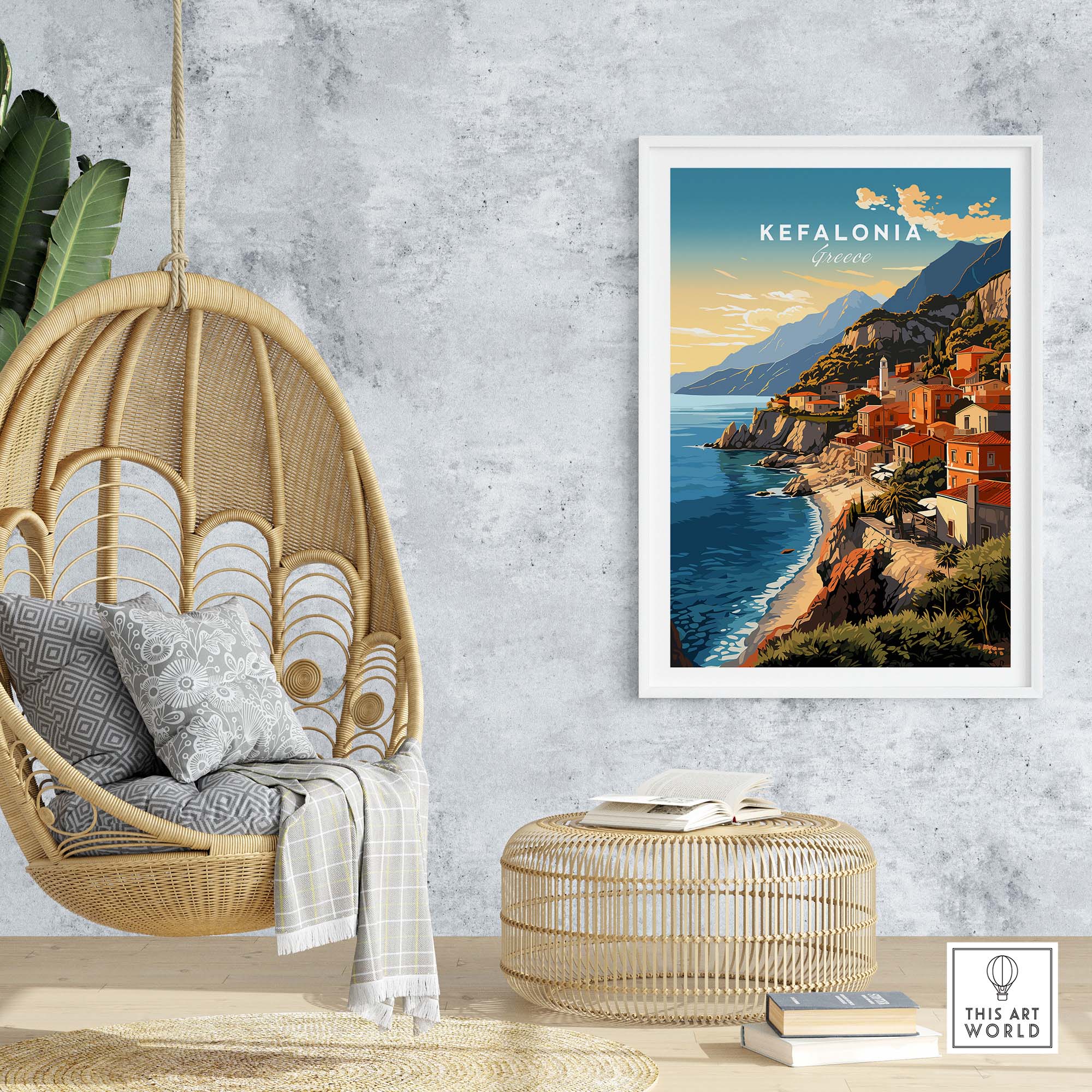 Kefalonia Print part of our best collection or travel posters and prints - This Art World
