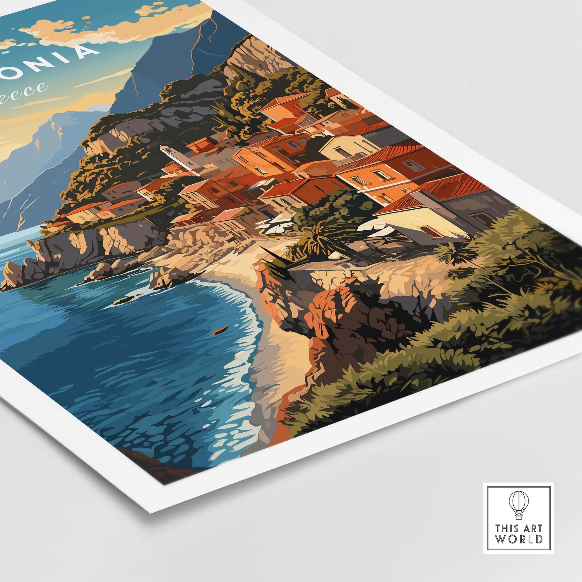 Kefalonia Print part of our best collection or travel posters and prints - This Art World