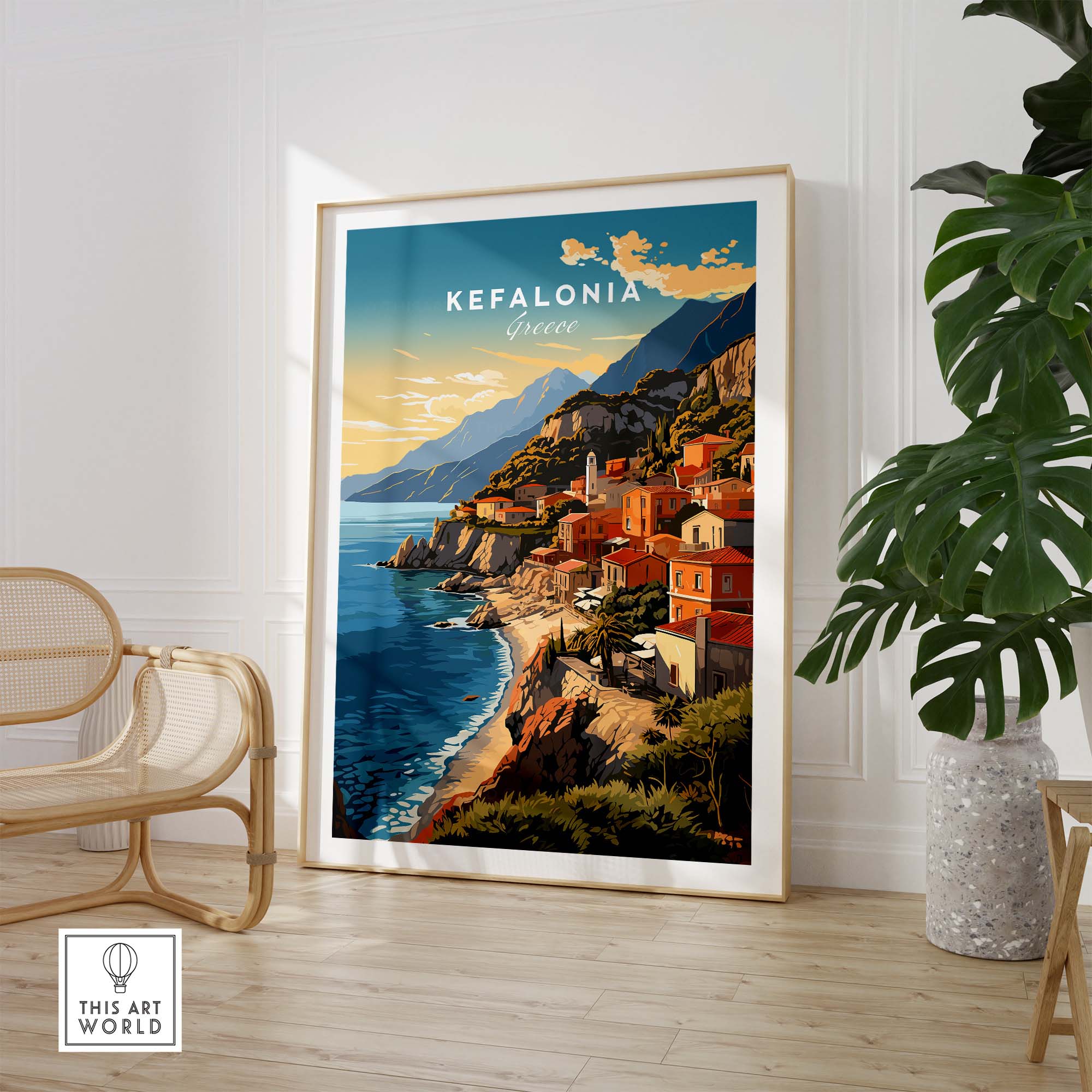 Kefalonia Print part of our best collection or travel posters and prints - This Art World