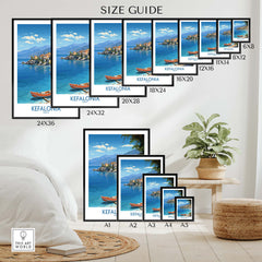 Kefalonia Travel Poster part of our best collection or travel posters and prints - This Art World