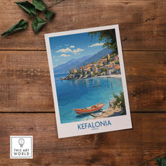 Kefalonia Travel Poster part of our best collection or travel posters and prints - This Art World