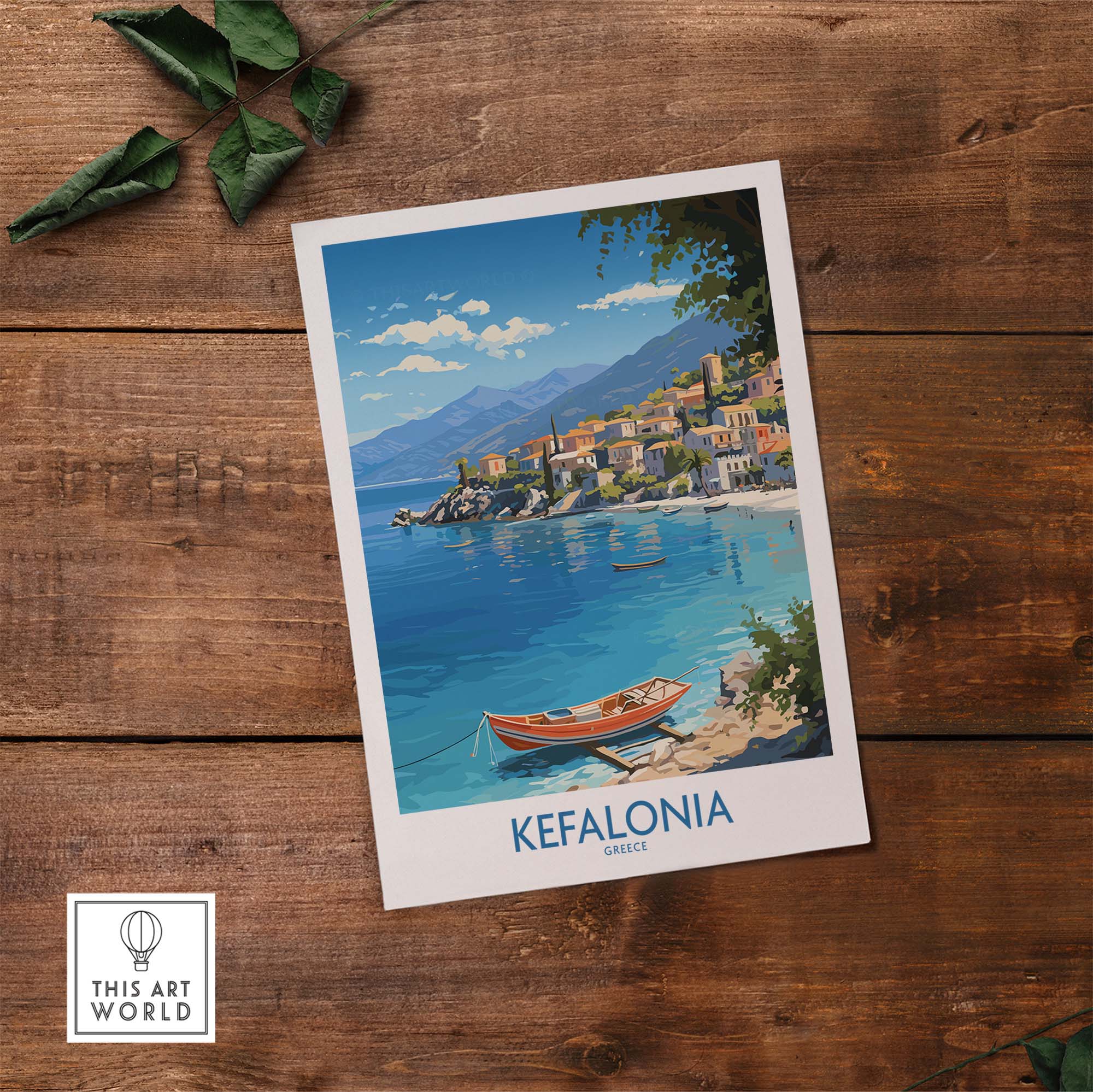 Kefalonia Travel Poster part of our best collection or travel posters and prints - This Art World