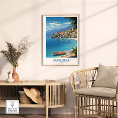 Kefalonia Travel Poster part of our best collection or travel posters and prints - This Art World