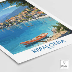 Kefalonia Travel Poster part of our best collection or travel posters and prints - This Art World