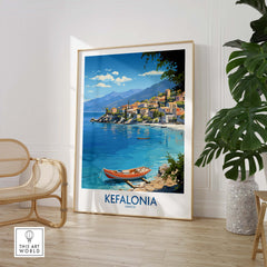 Kefalonia Travel Poster part of our best collection or travel posters and prints - This Art World