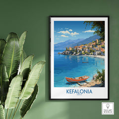 Kefalonia Travel Poster part of our best collection or travel posters and prints - This Art World