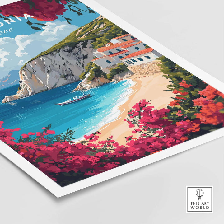 Kefalonia Travel Print Greece