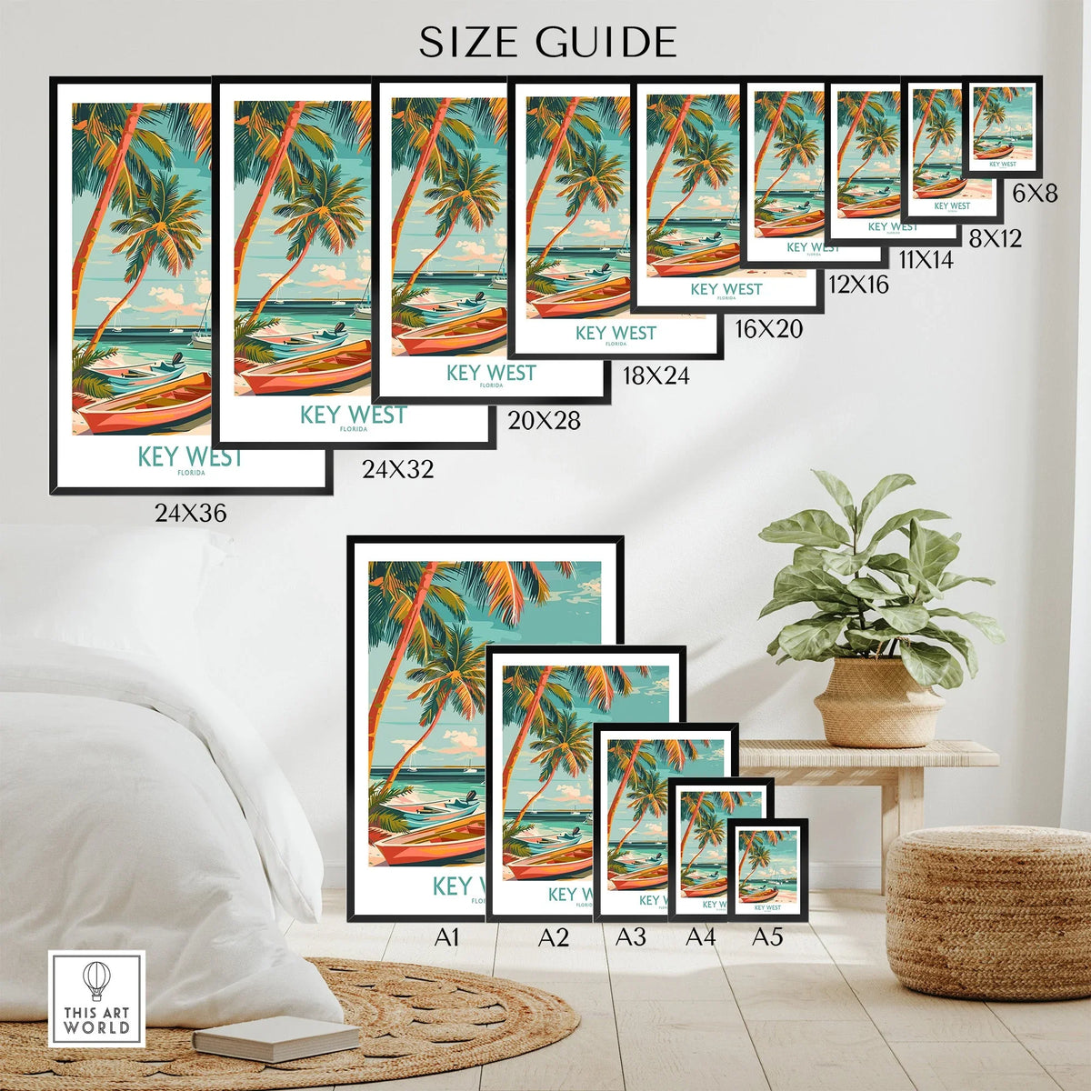 Key West Florida Poster-This Art World