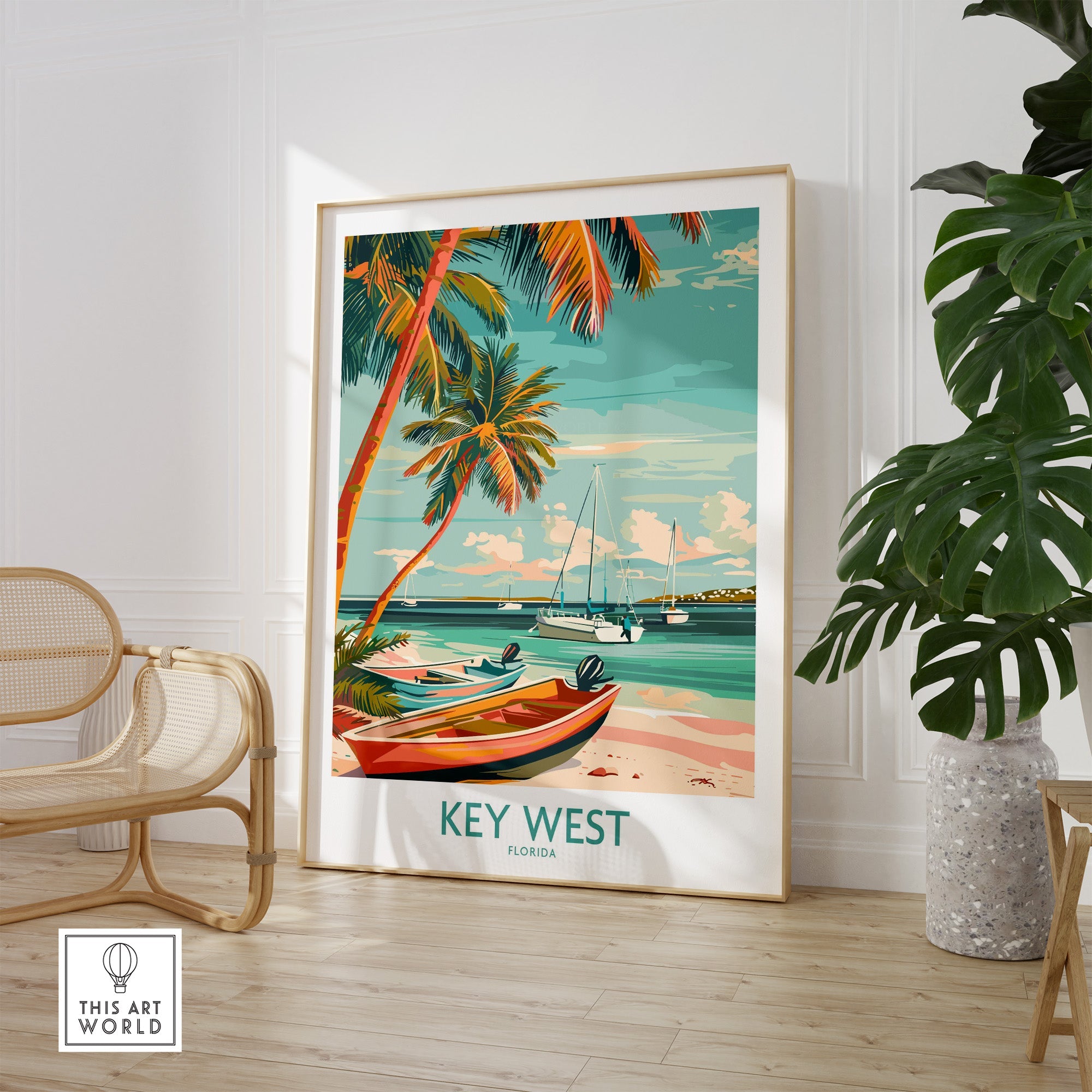 Key West Florida Poster-This Art World
