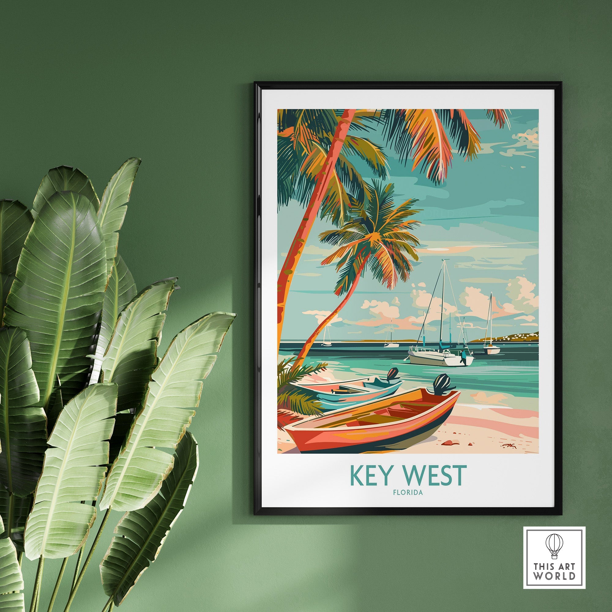 Key West Florida Poster-This Art World