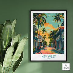 Key West Travel Poster - Florida-This Art World