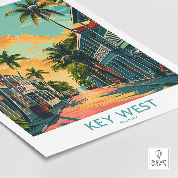 Key West Travel Poster - Florida-This Art World