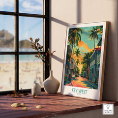 Key West Travel Poster - Florida-This Art World