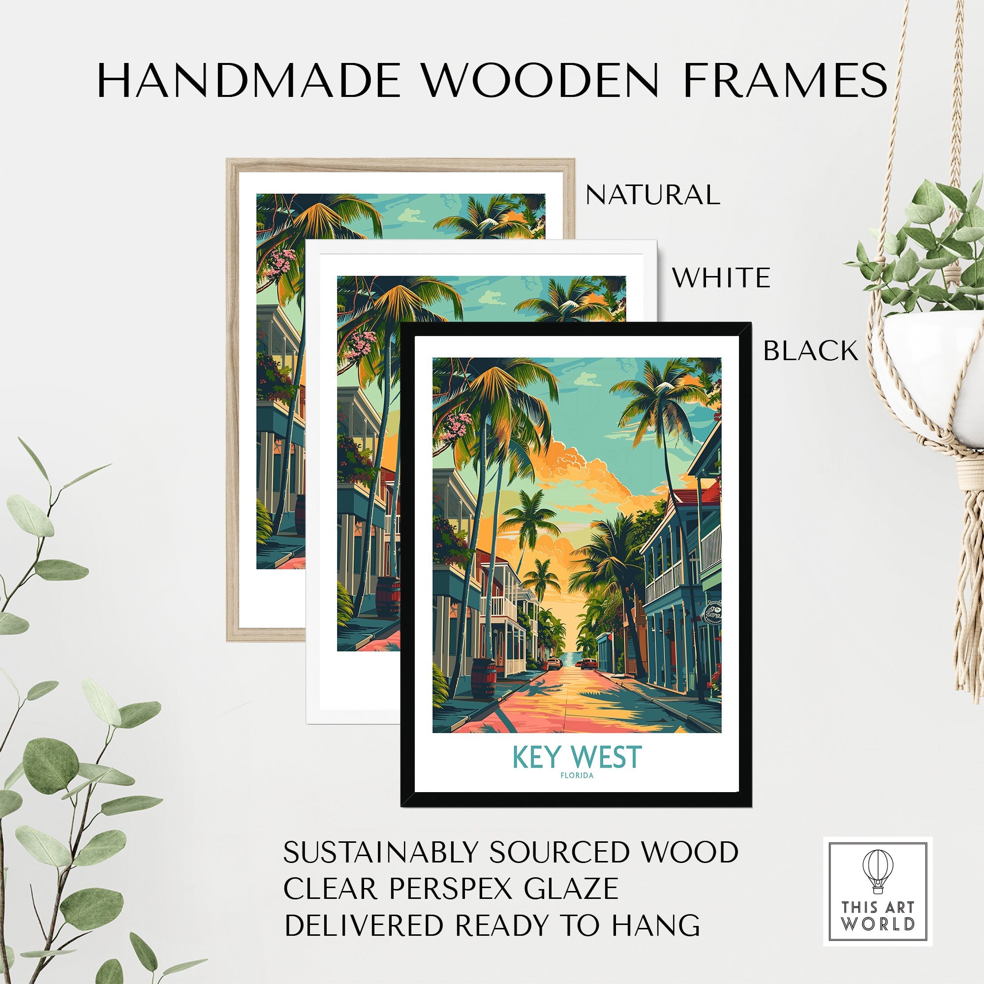 Key West Travel Poster - Florida-This Art World