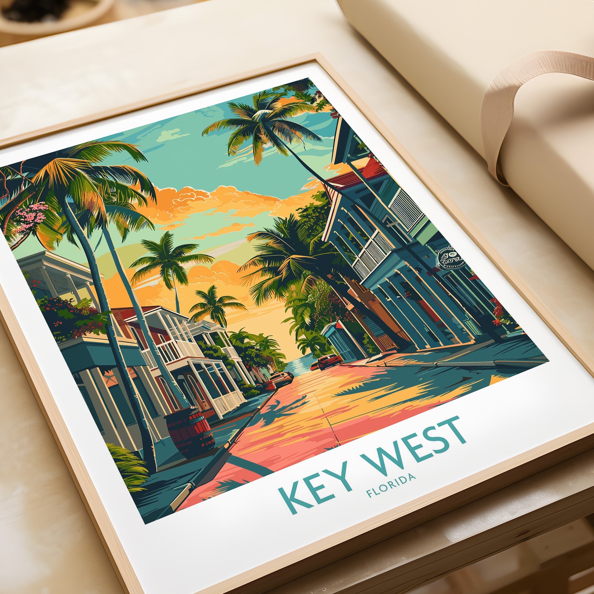 Key West Travel Poster - Florida-This Art World