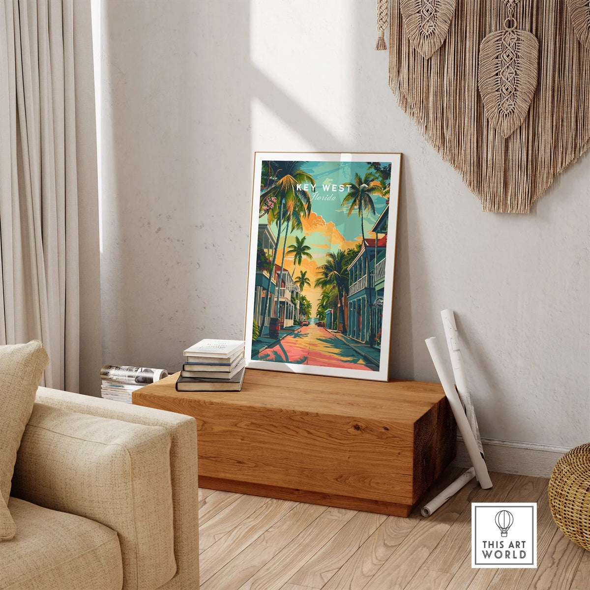 Key West Wall Art Print - Florida Travel Poster-This Art World