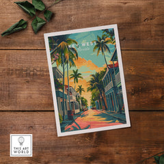 Key West Wall Art Print - Florida Travel Poster-This Art World
