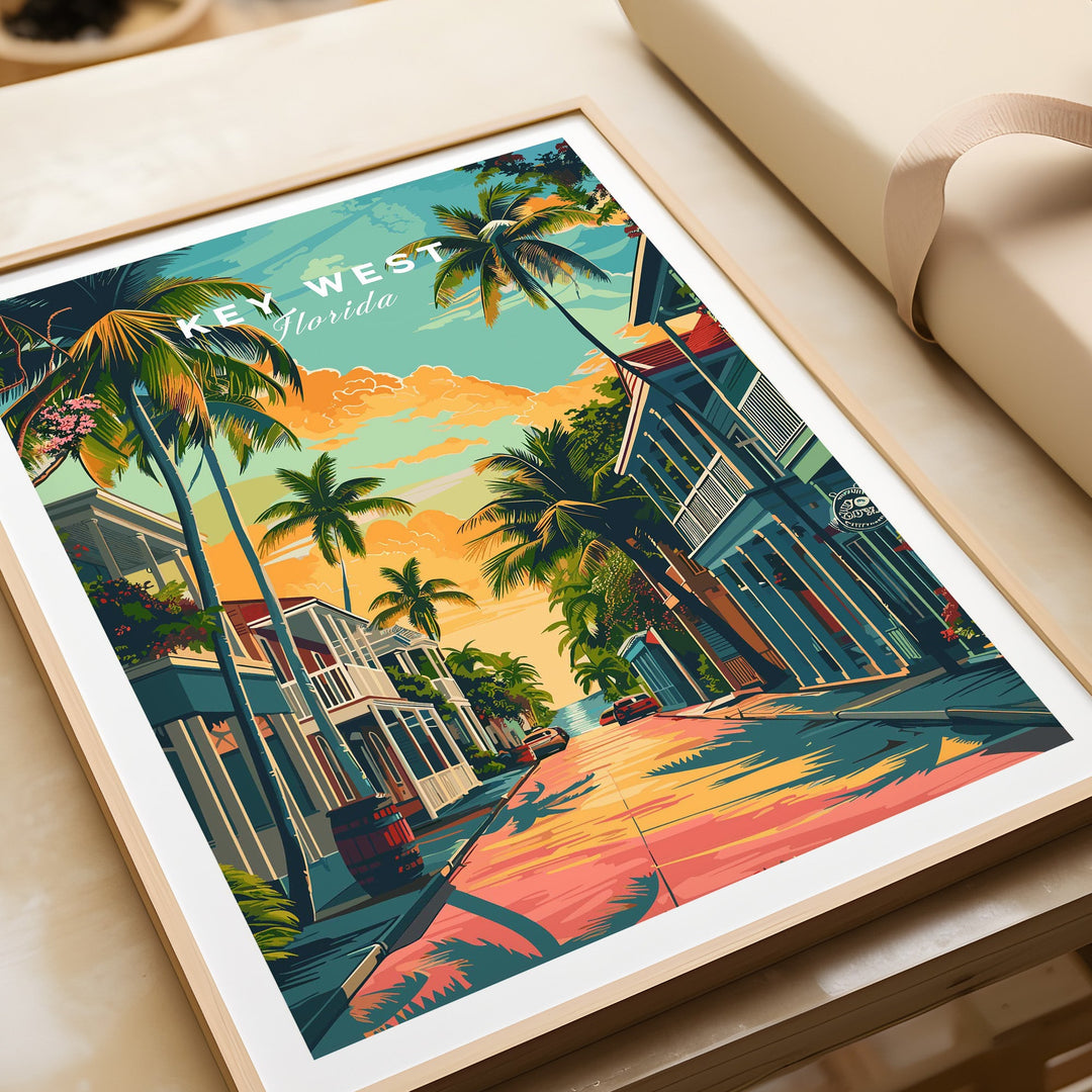 Key West Wall Art Print - Florida Travel Poster-This Art World