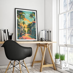 Key West Wall Art Print - Florida Travel Poster-This Art World