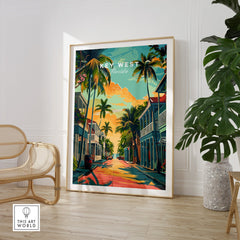 Key West Wall Art Print - Florida Travel Poster-This Art World