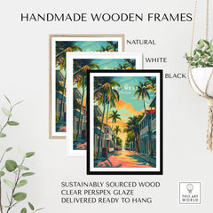 Key West Wall Art Print - Florida Travel Poster-This Art World