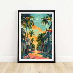 Key West Wall Art Print - Florida Travel Poster-This Art World