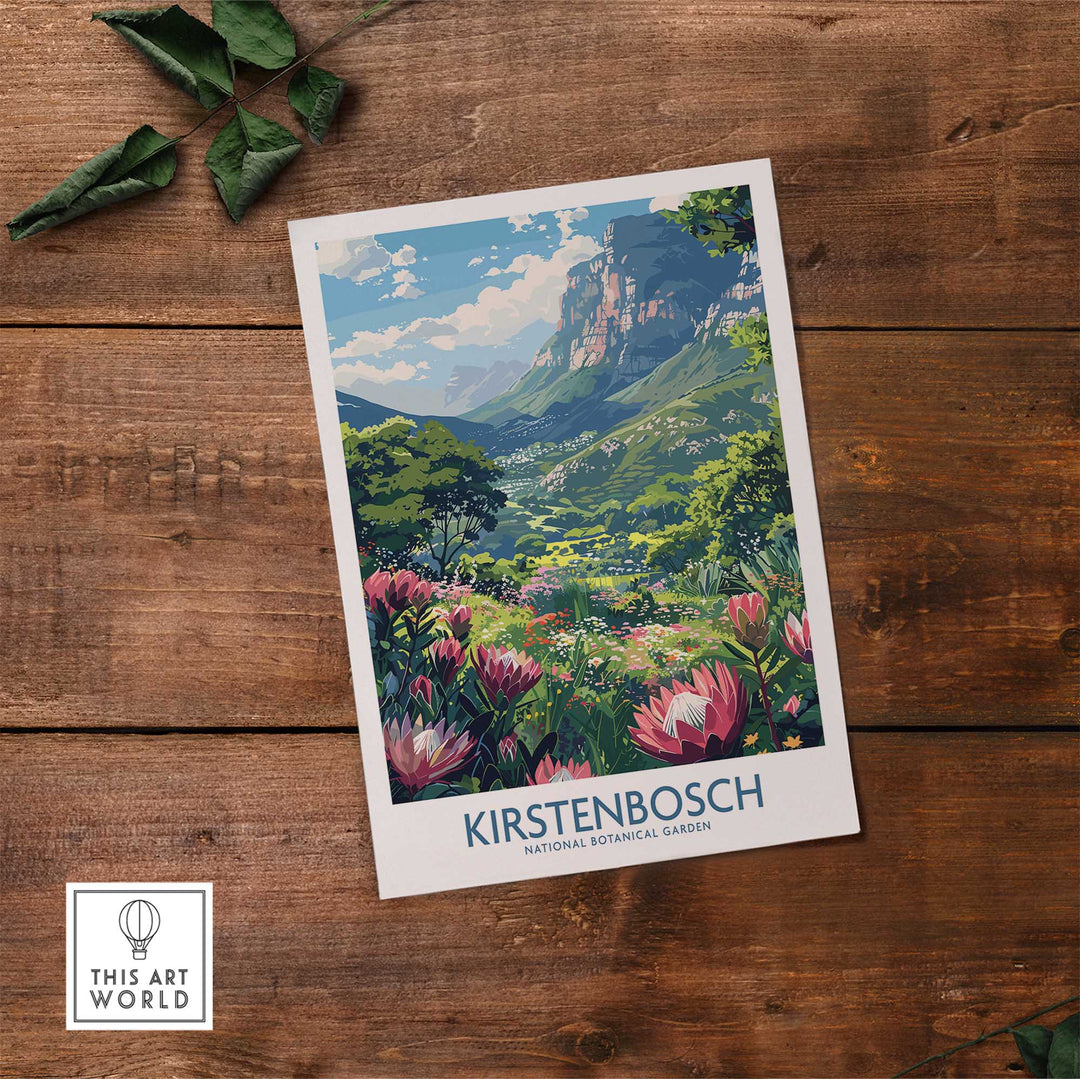 Kirstenbosch Travel Poster-This Art World
