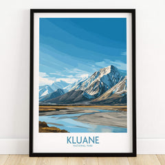 Kluane National Park Canada Poster | Yukon Canvas Print showcasing majestic mountains and serene landscapes.