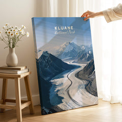 Kluane National Park Poster - Canvas Print showcasing the breathtaking landscapes of Kluane National Park.