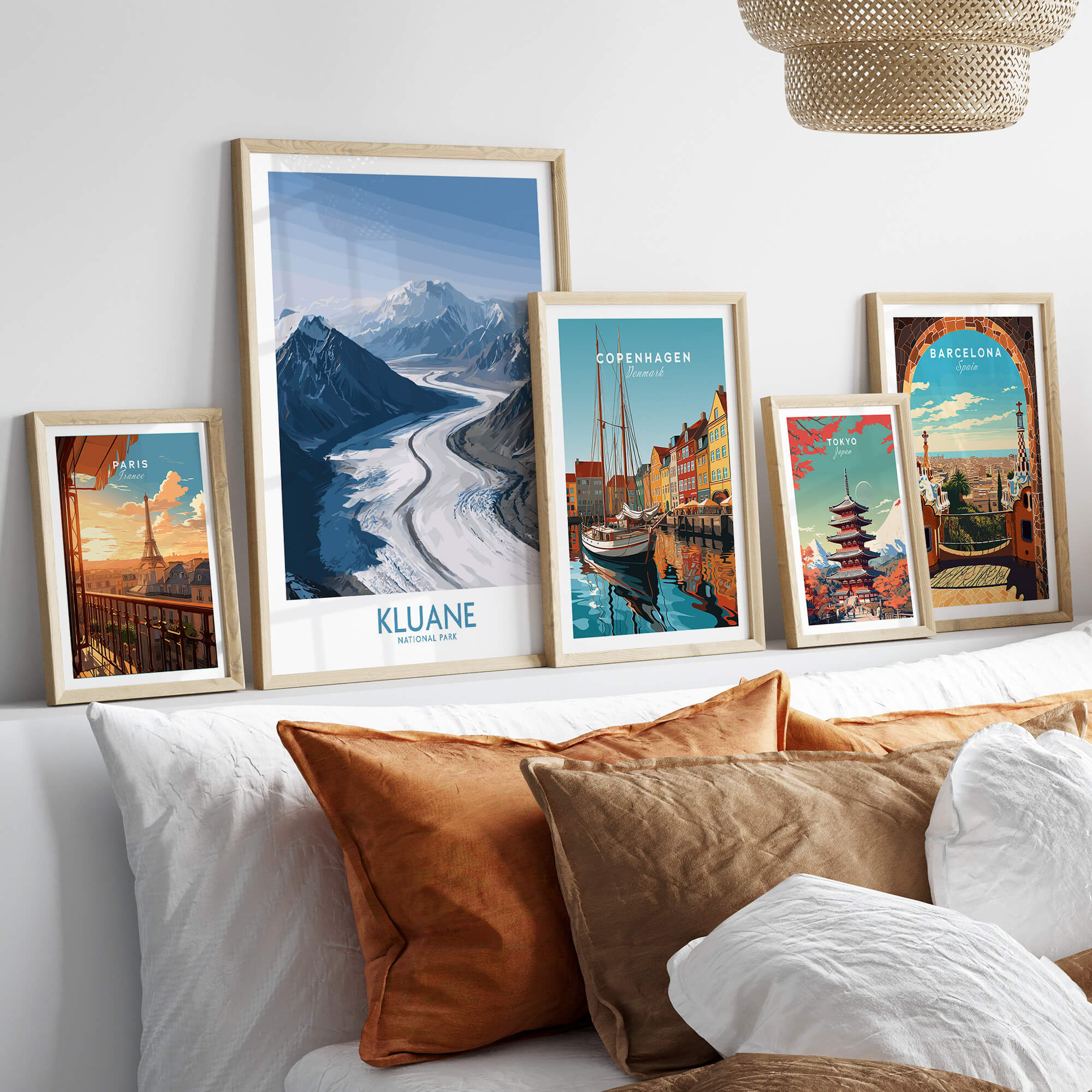 Kluane National Park Wall Art Canvas Print featuring stunning landscapes and vibrant colors in a stylish home decor setting.