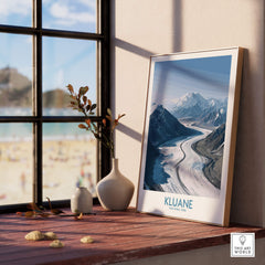 Kluane National Park Wall Art Canvas Print featuring stunning mountain and glacier landscapes.