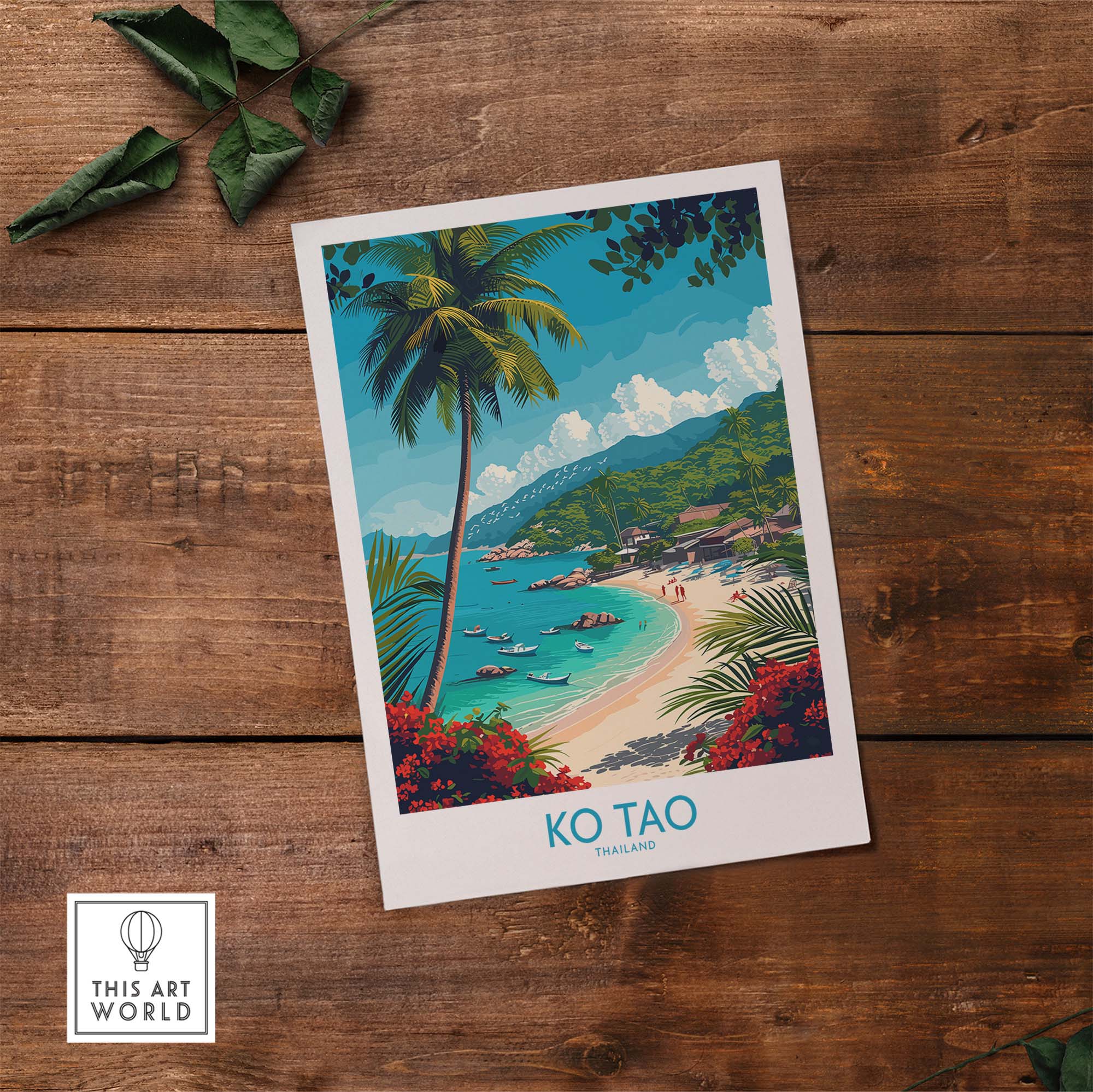 Ko Tao Poster Thailand part of our best collection or travel posters and prints - This Art World