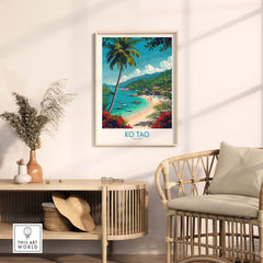Ko Tao Poster Thailand part of our best collection or travel posters and prints - This Art World