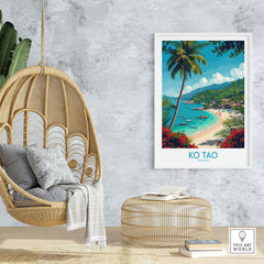 Ko Tao Poster Thailand part of our best collection or travel posters and prints - This Art World