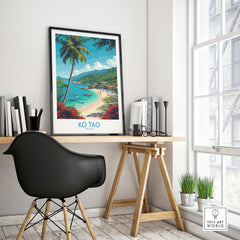 Ko Tao Poster Thailand part of our best collection or travel posters and prints - This Art World