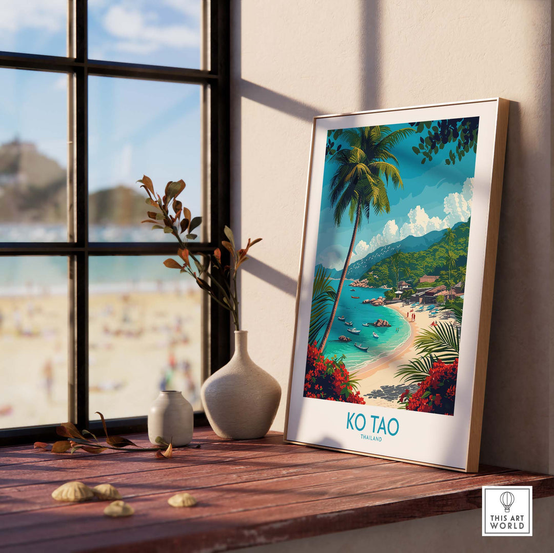 Ko Tao Poster Thailand part of our best collection or travel posters and prints - This Art World