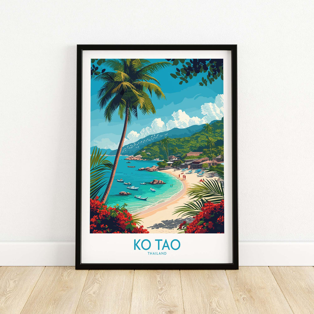 Ko Tao Poster Thailand part of our best collection or travel posters and prints - This Art World