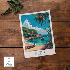 Ko Tao Print Thailand part of our best collection or travel posters and prints - This Art World