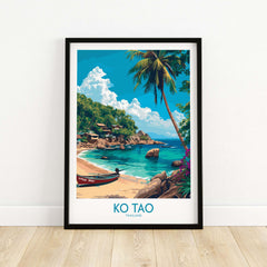 Ko Tao Print Thailand part of our best collection or travel posters and prints - This Art World